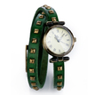 Часы на двойном ремешке «Ticker» (зеленые)