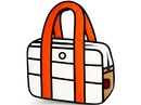 Мультяшная сумка «Jump From Paper» (оранжевая)