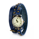 Часы на двойном ремешке «Ticker» (синие)